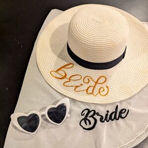 Bride Sun Hat & accessories